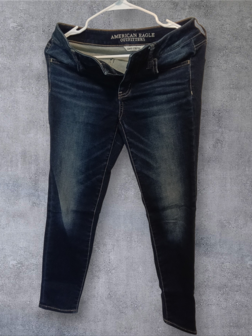American Eagle Outfitters Women's Dark Blue Skinny Jeans